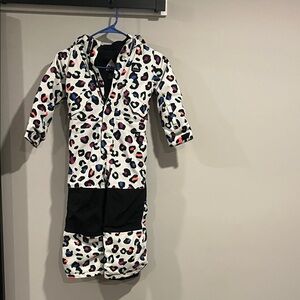 Burton Multicolor Leopard Print Kids Puffer Jacket